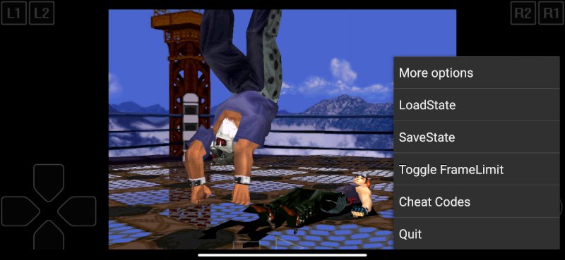 ePSXe for Android running Tekken 3,image at PSEmu.pl - recent news, latest files and more PS1 Emulation, emulacja, wiadomości, emulatory, gry homebrew.