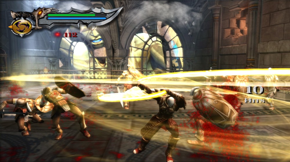 PCSX2 emulator running God of War - image #001 from PSEmu.pl :: recent news, latest files, free homebrew games, all you want in topic of PS2 emulation. Pliki, wiadomości, darmowe gry homebrew.