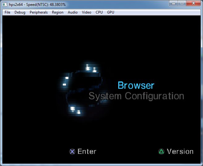 hps2x64 emulator running PS2 BIOS - image #0021 from PSEmu.pl :: recent news, latest files, free homebrew games, all you want in topic of PS2 emulation. Pliki, wiadomości, darmowe gry homebrew.