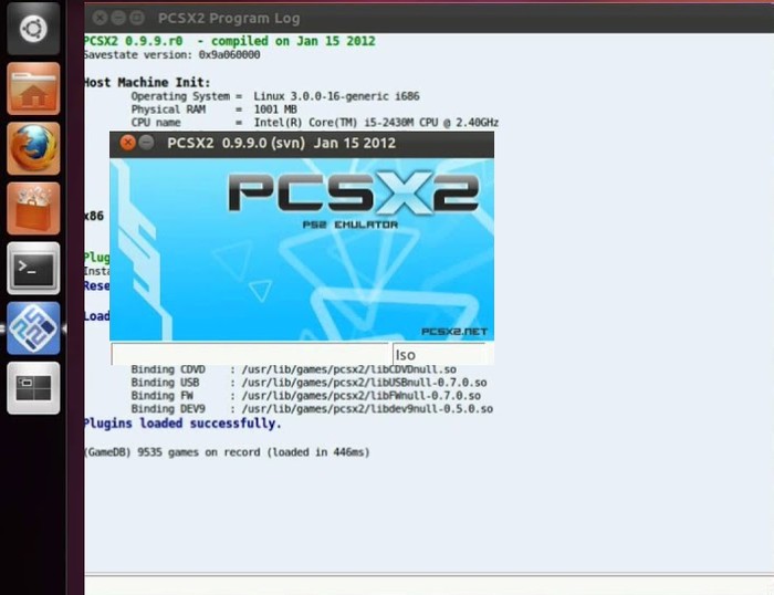 PCSX2 main window on Linux - image from PSEmu.pl :: recent news, latest files, free homebrew games, all you want in topic of PS2 emulation. Pliki, wiadomości, darmowe gry homebrew.