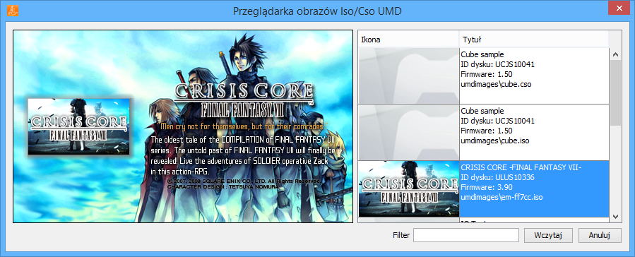 jpcsp game select GUI